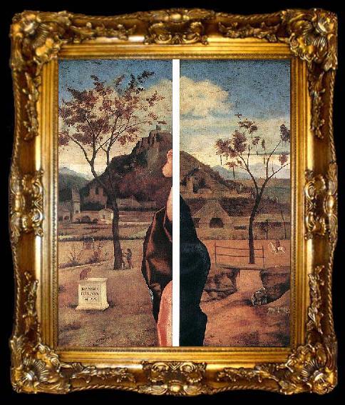 framed  Giovanni Bellini Madonna and Child Blessing, ta009-2